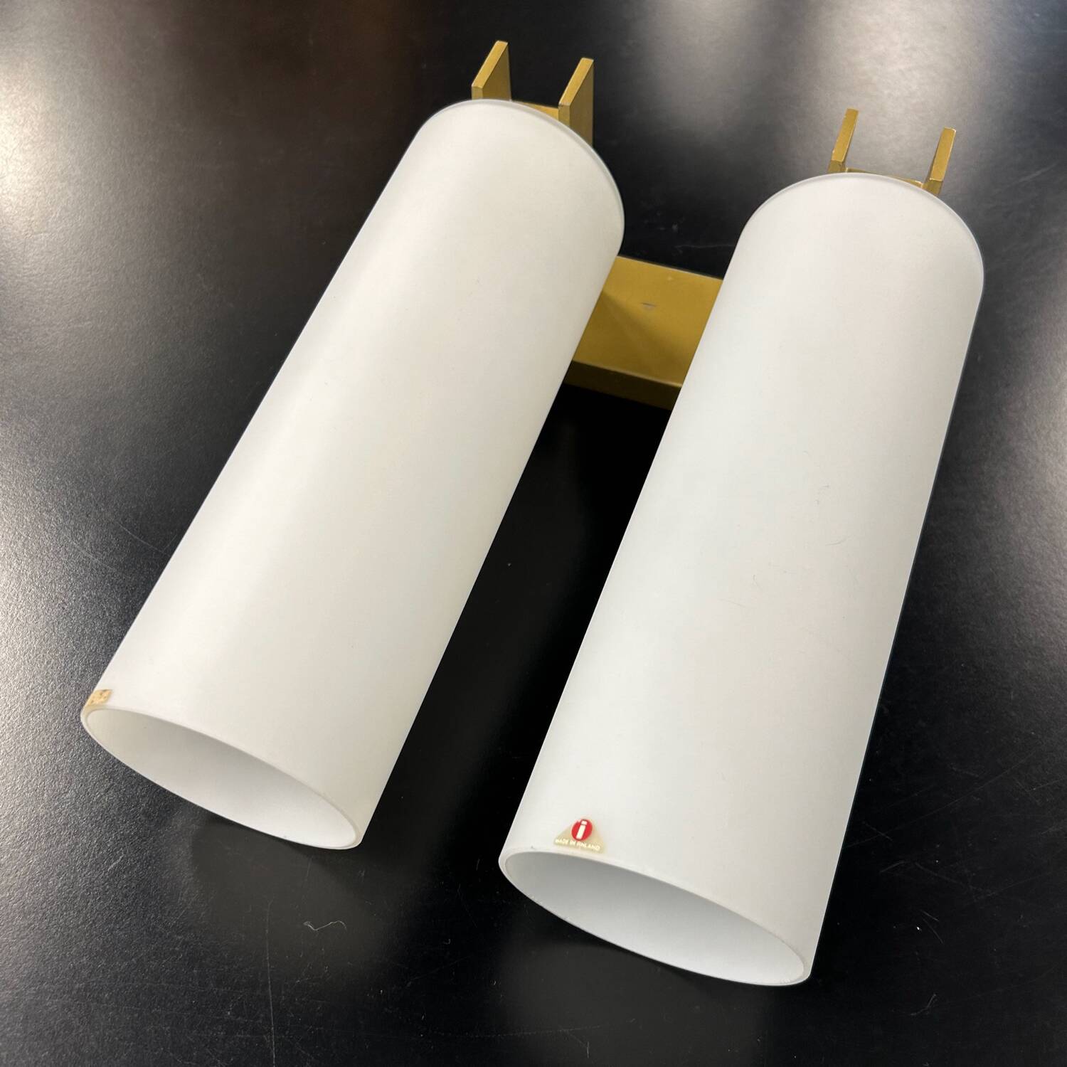 Opal glass Wall Lamp model C-1515/2 by Raak, 1960s | Mid-century Design