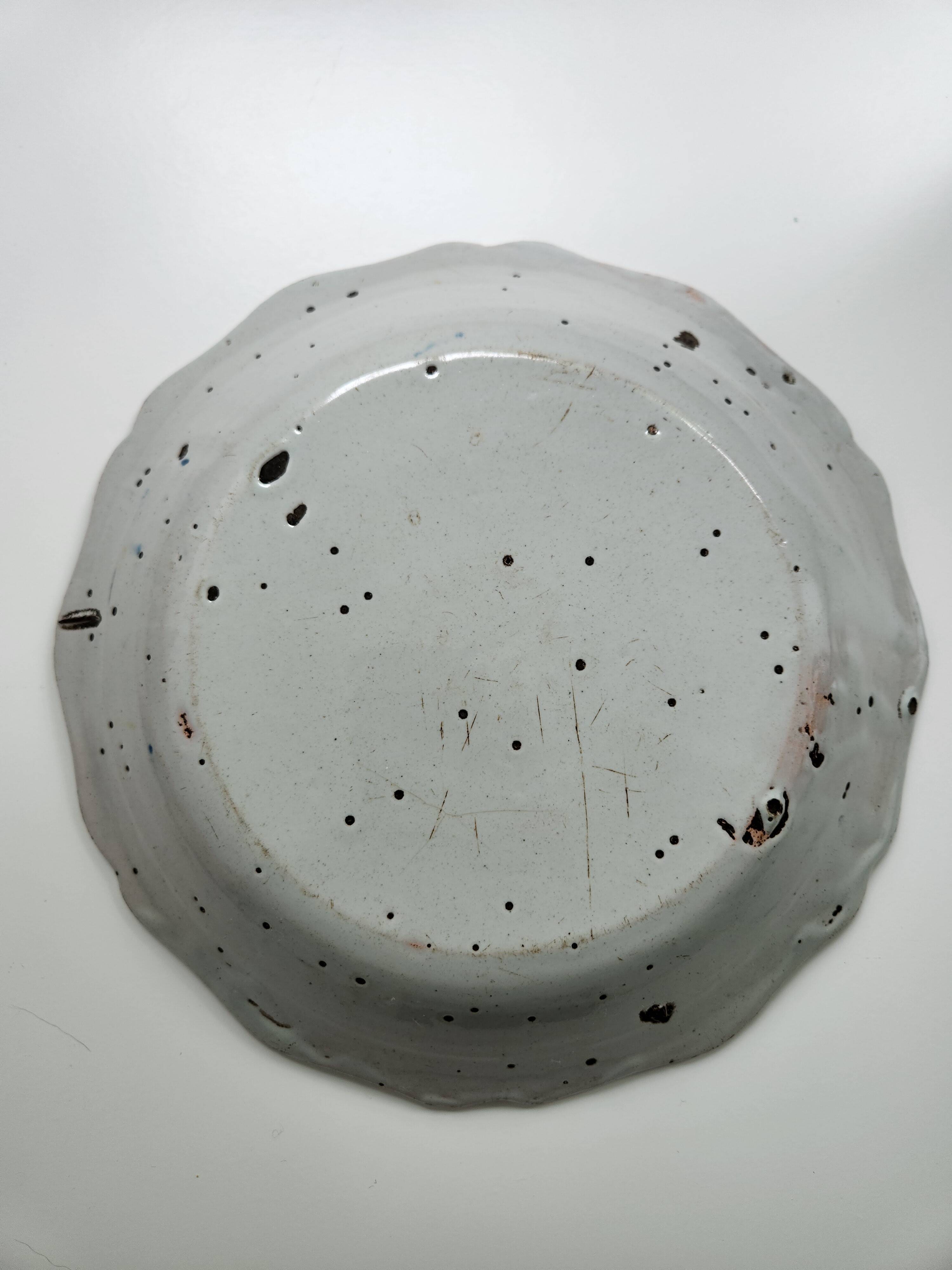 Antique Nevers faience plate