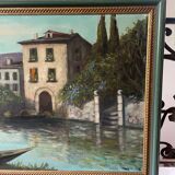 Large 20th century oil on canvas signed J. Beyly