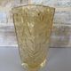 Vintage Peill & Putzler vase – textured amber glass – Germany years