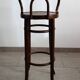 Children's high stool in curved wood, 1890s