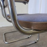 Set of 2 Vintage Office Purple Cesca Style Armchair / Stol Kamnik Yugo