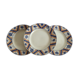 3 plates Moulin des Wolves