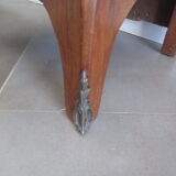 Meuble semainier ancien en bois marqueté et ornements bronze
