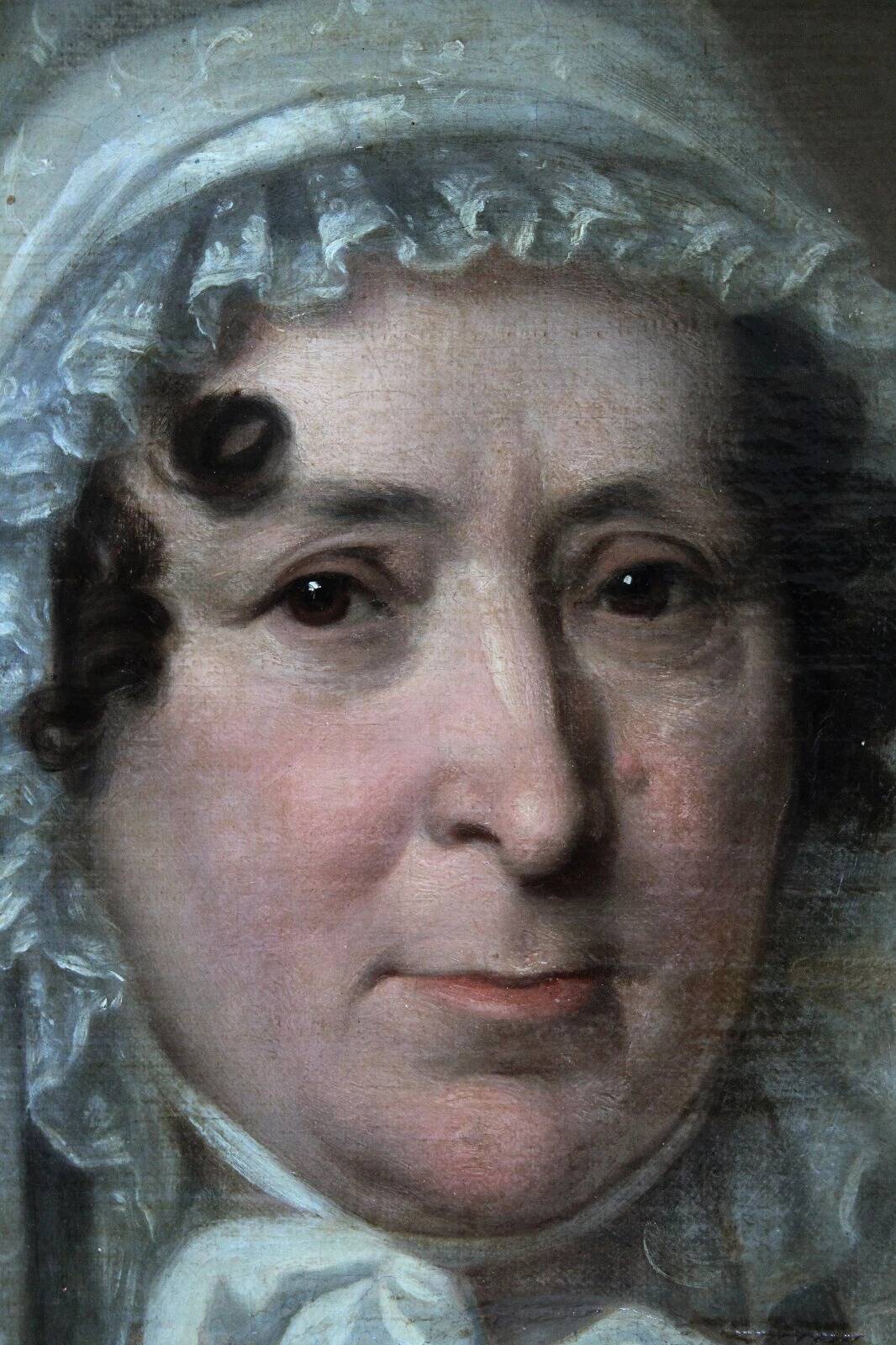Portrait à l'huile d'une dame, XIXe siècle
