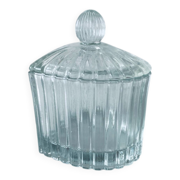 Bonbonnière cœur en verre