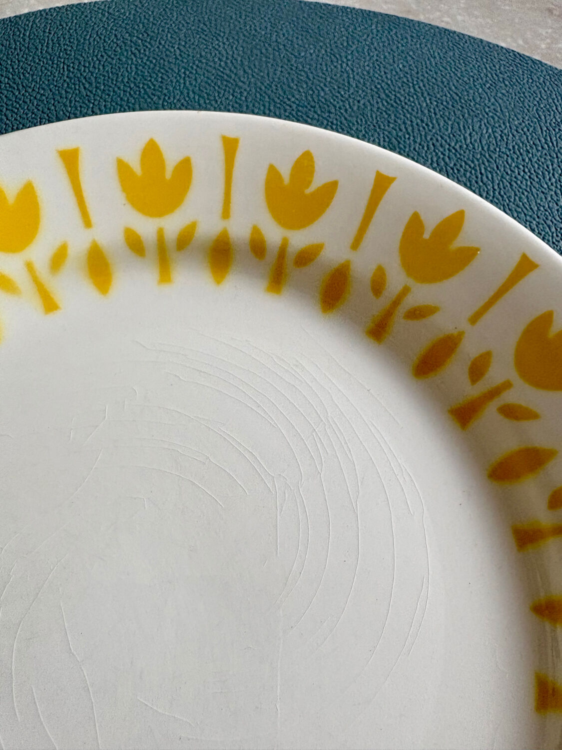 Set of 3 dessert plates "Lys" – Digoin Sarreguemines