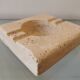 Large vintage travertine ashtray by Fratelli Mannelli 1970