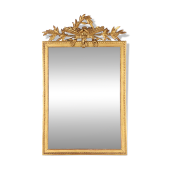 Louis XVI style mirror in gilt wood, 18th century