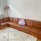 modular sofa of the 70s in tawny leather