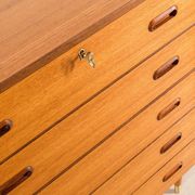 Scandinavian Teak Chest of Drawers, 1960s, Mid-Century Modern