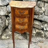 Small Louis XV style marquetry chiffonniere table