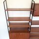 Free-standing teak bookshelf, Italy, 1960s