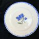 12 assiettes plates badonviller décor fleur bleu no digoin nº1