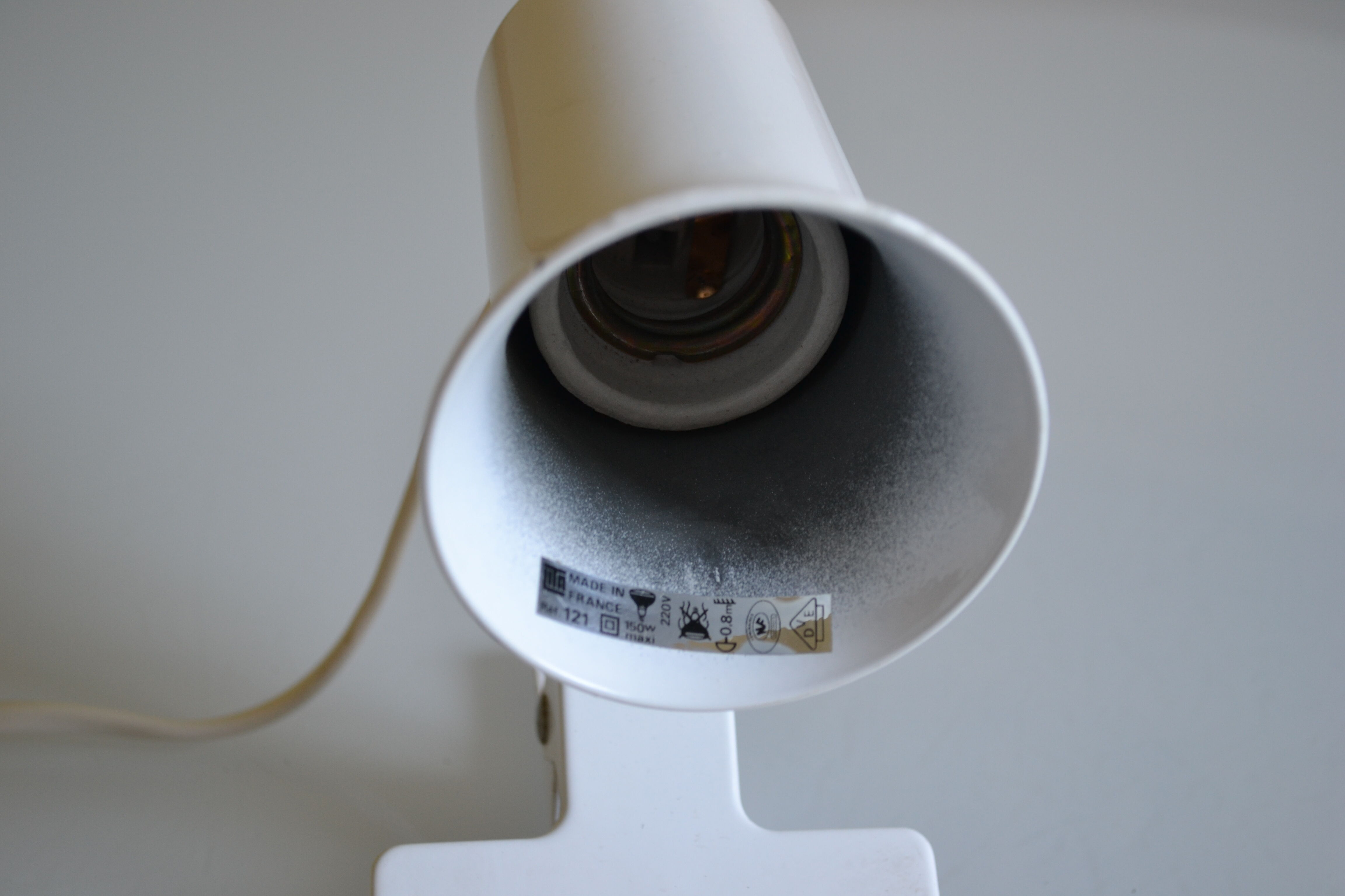 Spot with vintage clip Lita white