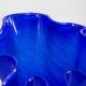 Vintage dark navy blue artistic vase from the mid-20th century.