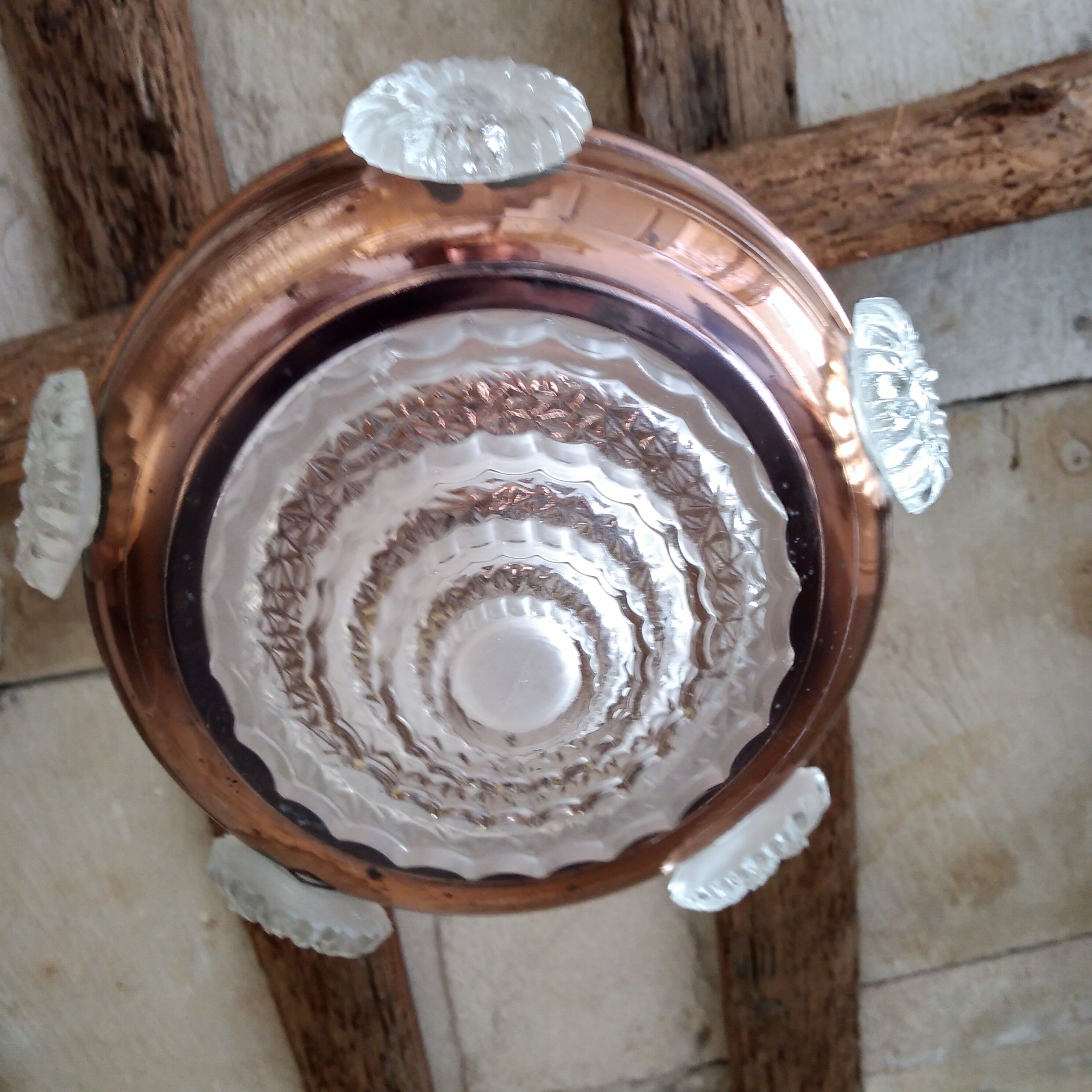 Art Deco pendant lamp glass building