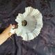Swan neck and tulip glass wall light, porcelain lamp