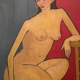 Female nude painting