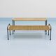 Carl Aubock side table, flower bench, iron, rattan, wicker, Austria, 1950s