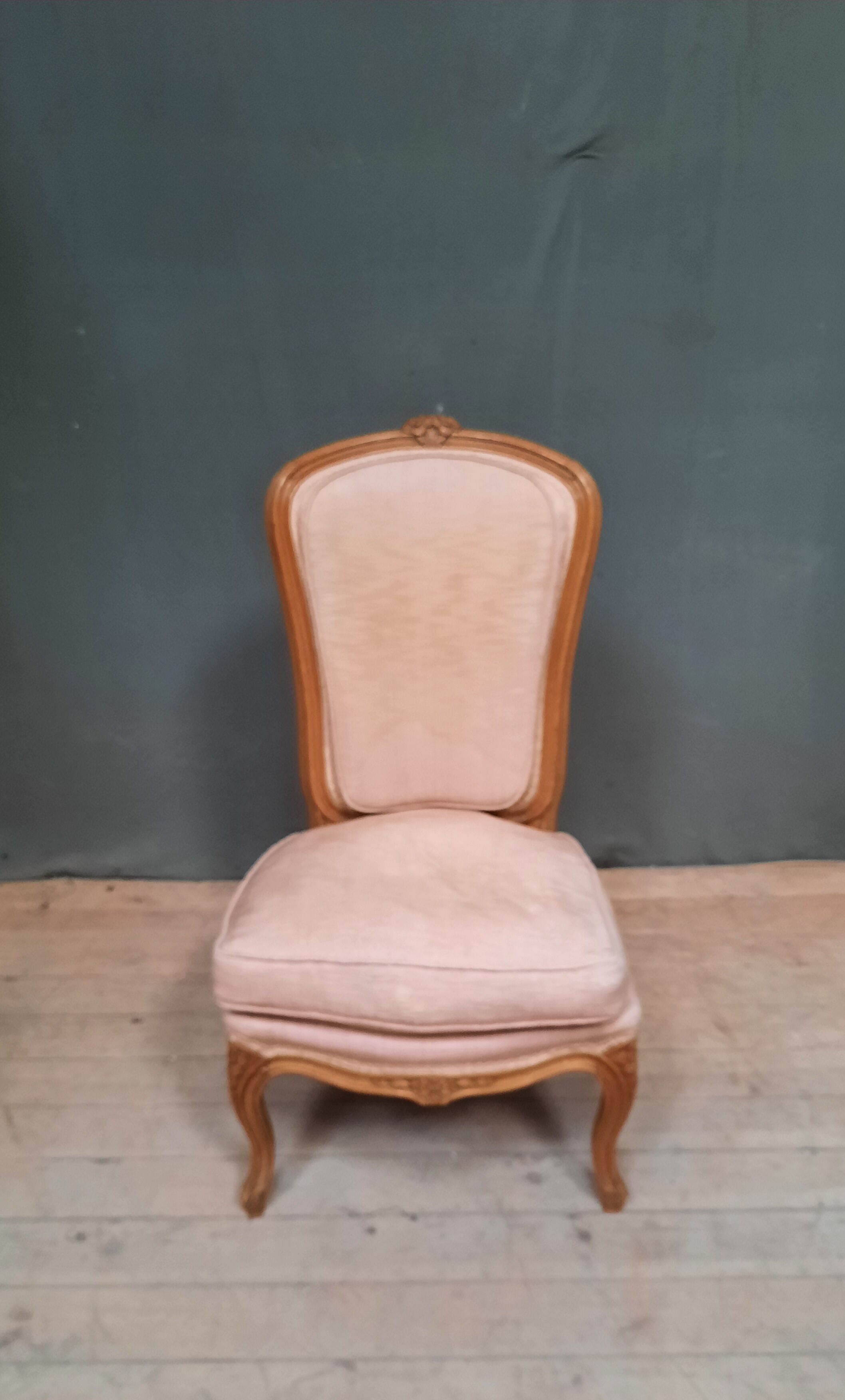 Louis xv style upholstered low chair