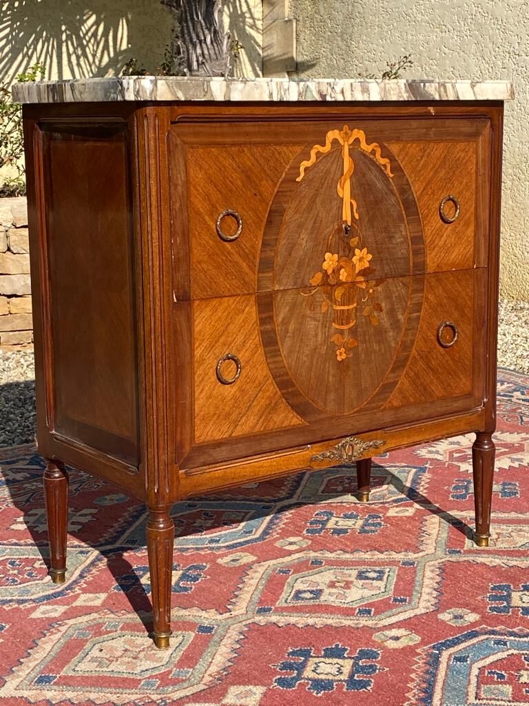 Dresser marquetry and bronze Louis XVI style