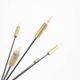 Sputnik-shaped chandelier in patinated gold-plated brass and black lacquer. Contemporary.