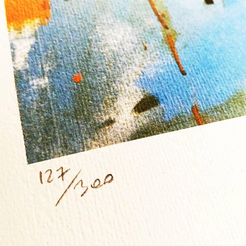 1990s Jean-Michel Basquiat Limited Edition Lithograph. After
