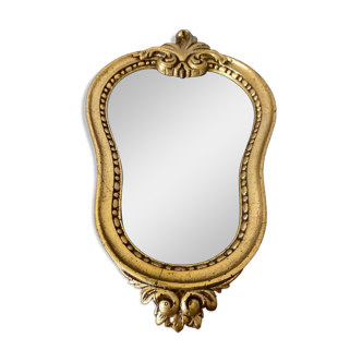 Antique Baroque Mirror LOUIS XV Style Resin Gilded Vintage Decoration