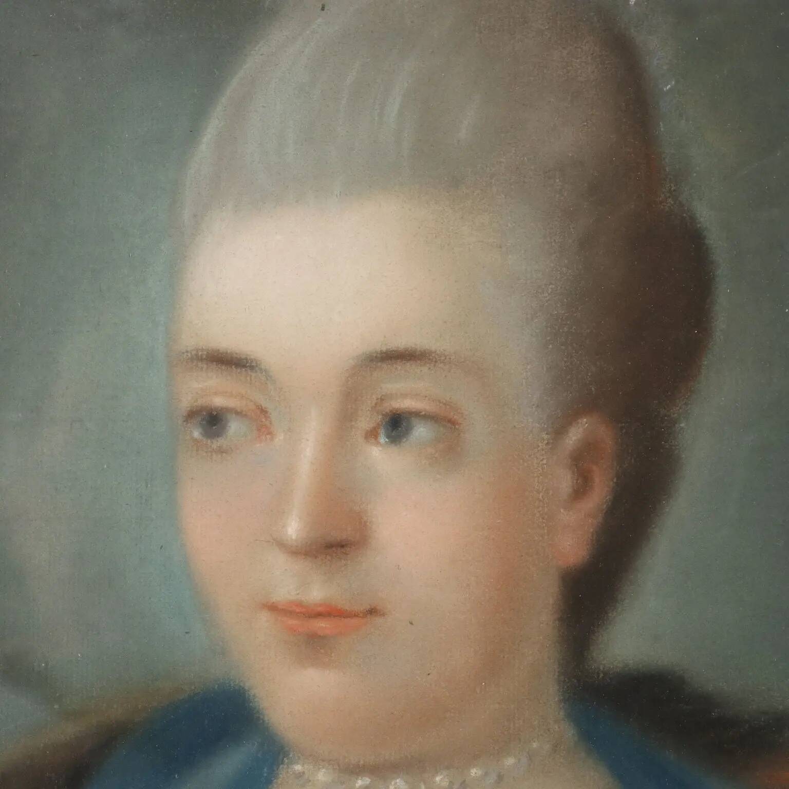 Ancient painting, portrait of Marie Antoinette of Habsburg-Lorraine.