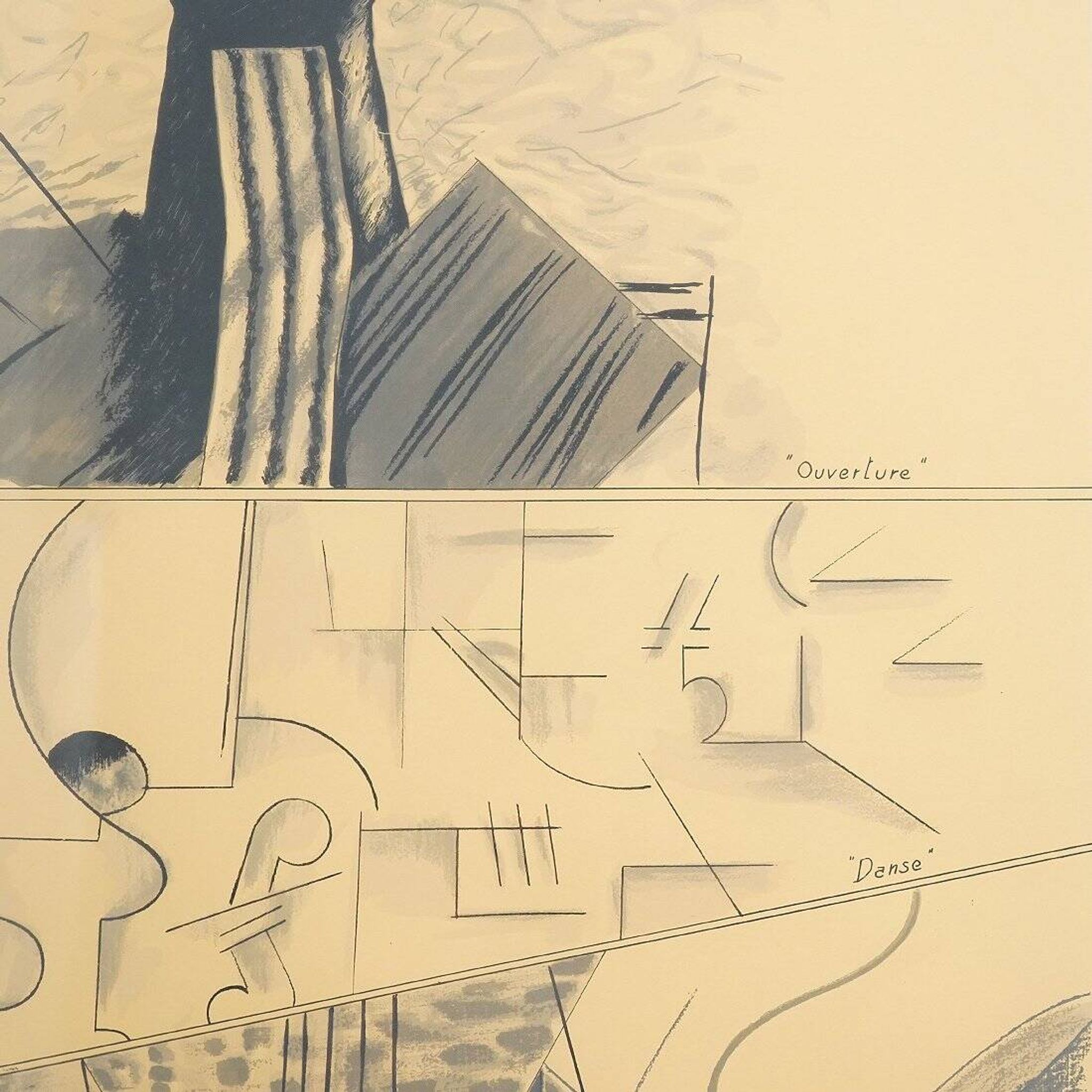 Aldo Mondino, Dance, colour lithograph on paper, 1970s