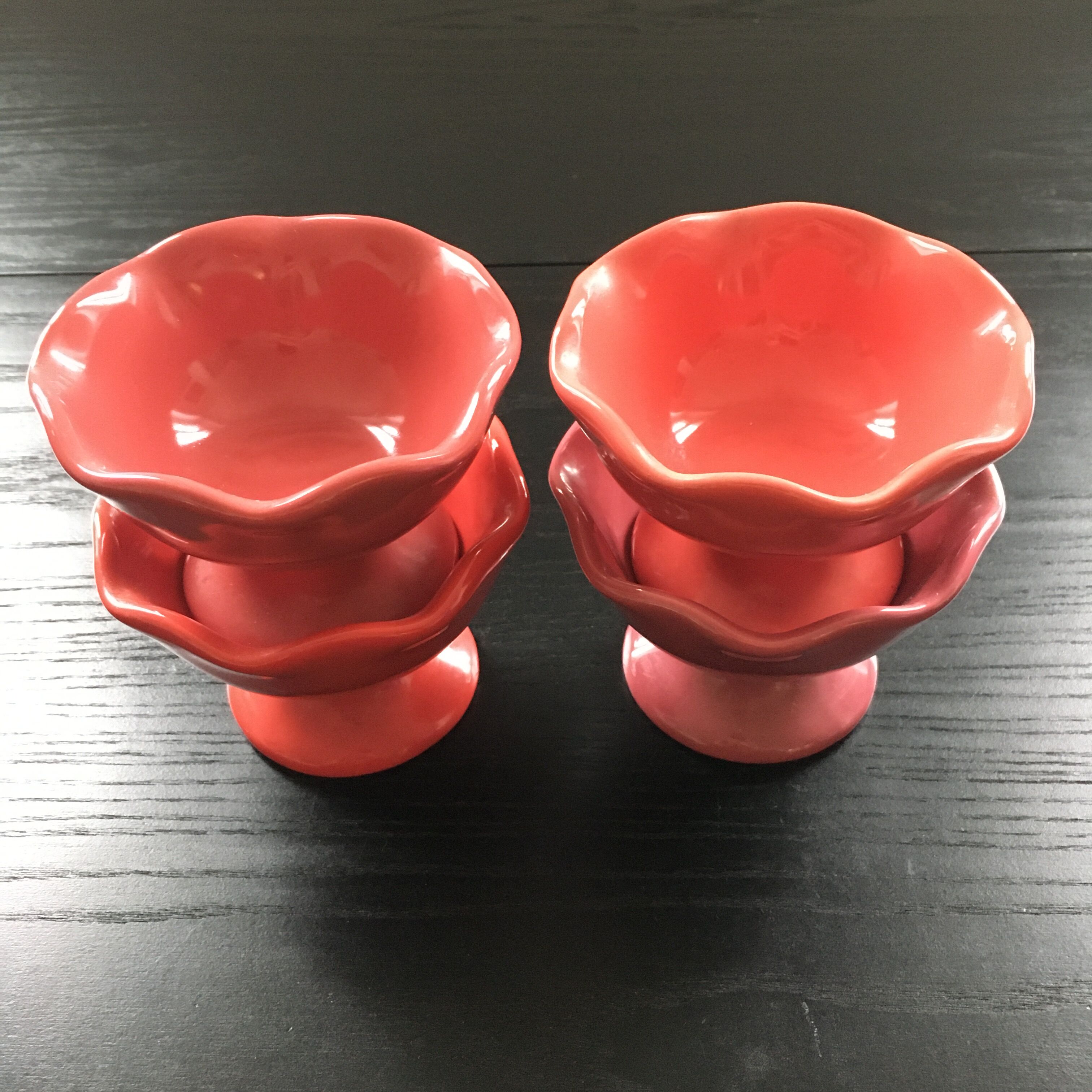Set of 4 ice cream bowls