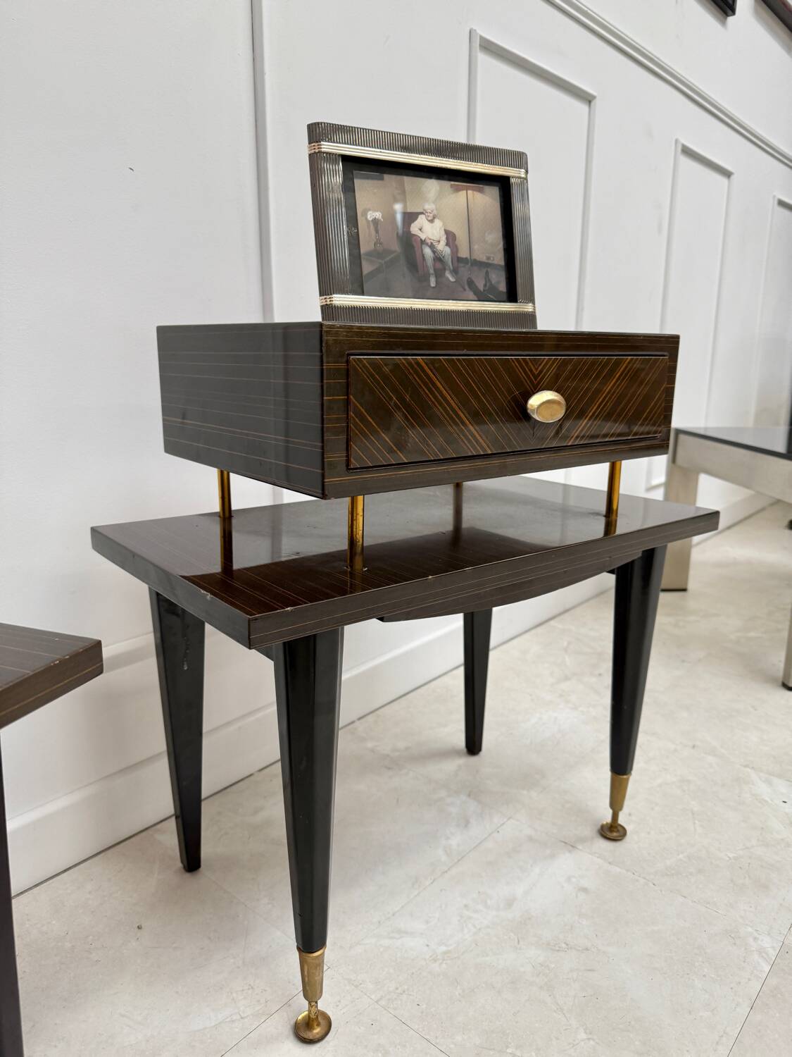 Paire de tables de chevet vintage