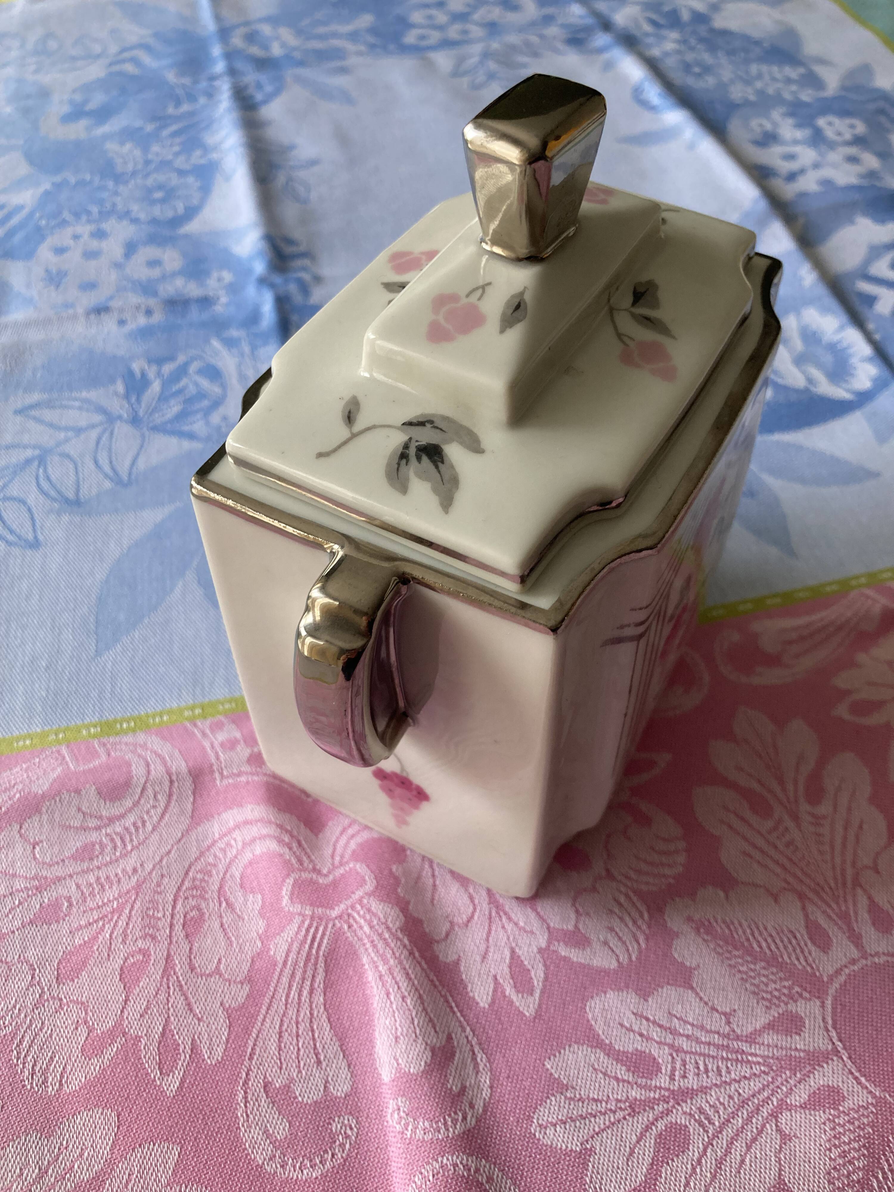 Porcelain sugar bowl Limoges - Art Deco - 1930s