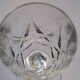 Set of 6 mid-century French crystal wine glasses