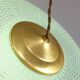 Mid-Century Italian Brass and Opaline Angel Pendant Lamp