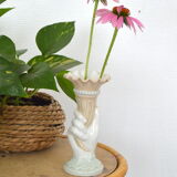 Opaline hand vase
