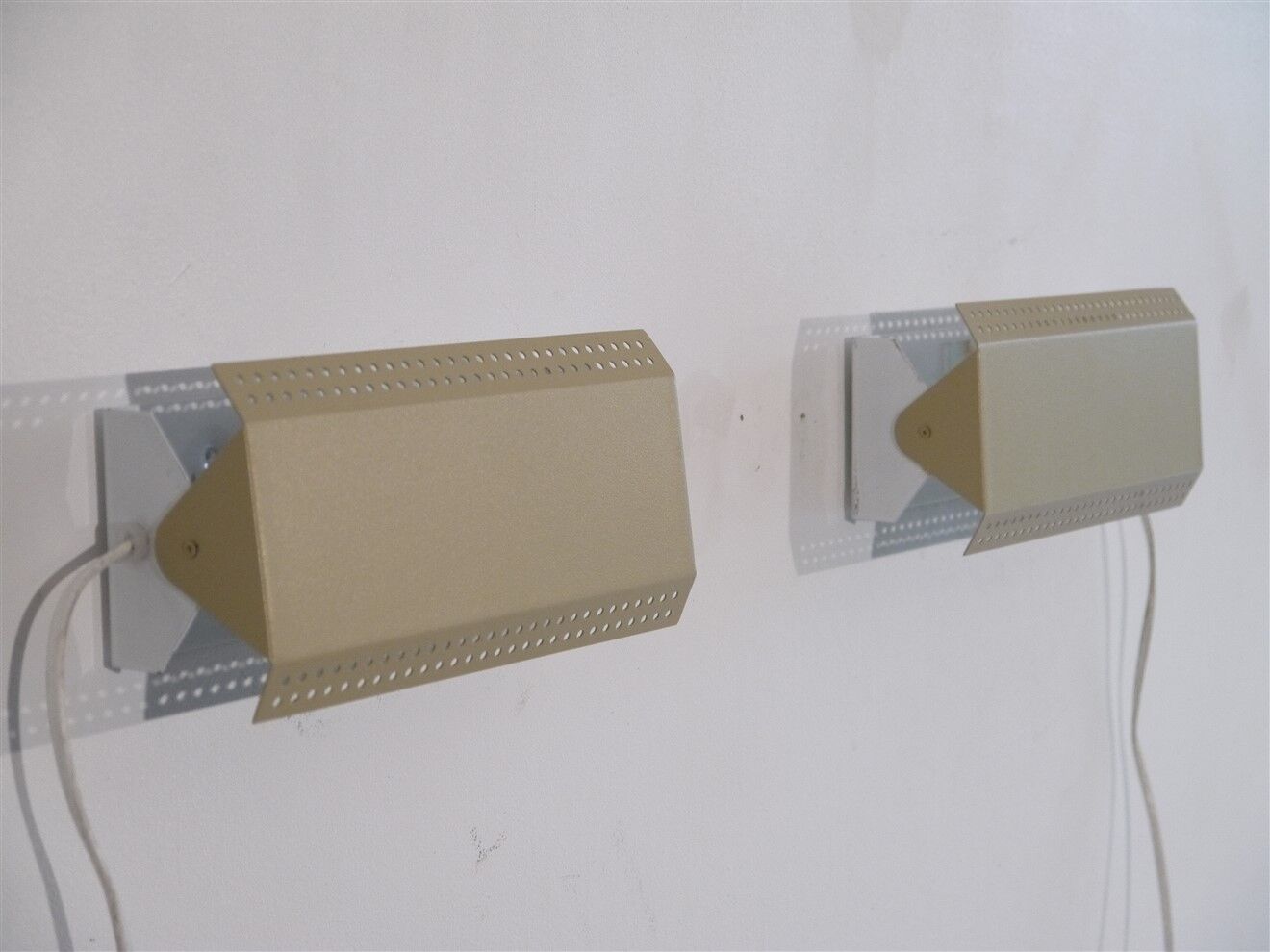 Pair of vintage Scandinavian wall lights 1970