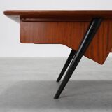Coffee Table model 210, teak wood and ceramic,by Alfred Hendrickx, Belform