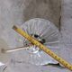 Vintage molded glass pendant light