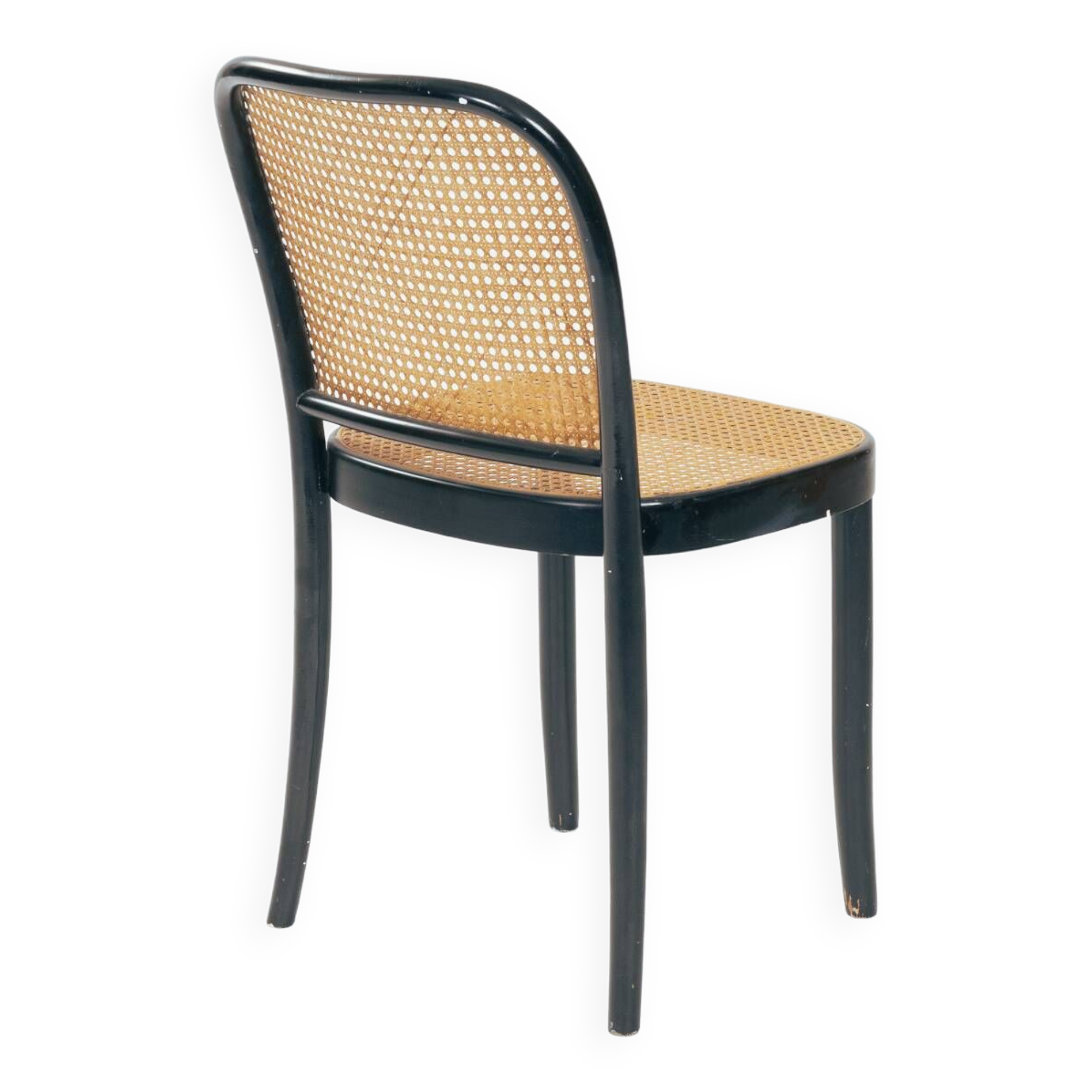 3 chaises Hoffmann Prague 811 en cannage d'après Thonet