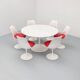 Extendable custom Knoll Tulip Dining Table, 1980