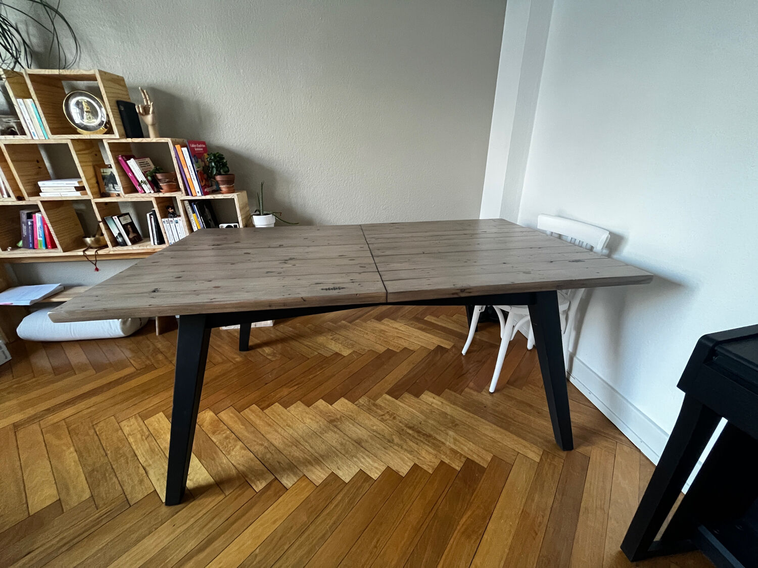 Recycled wood table