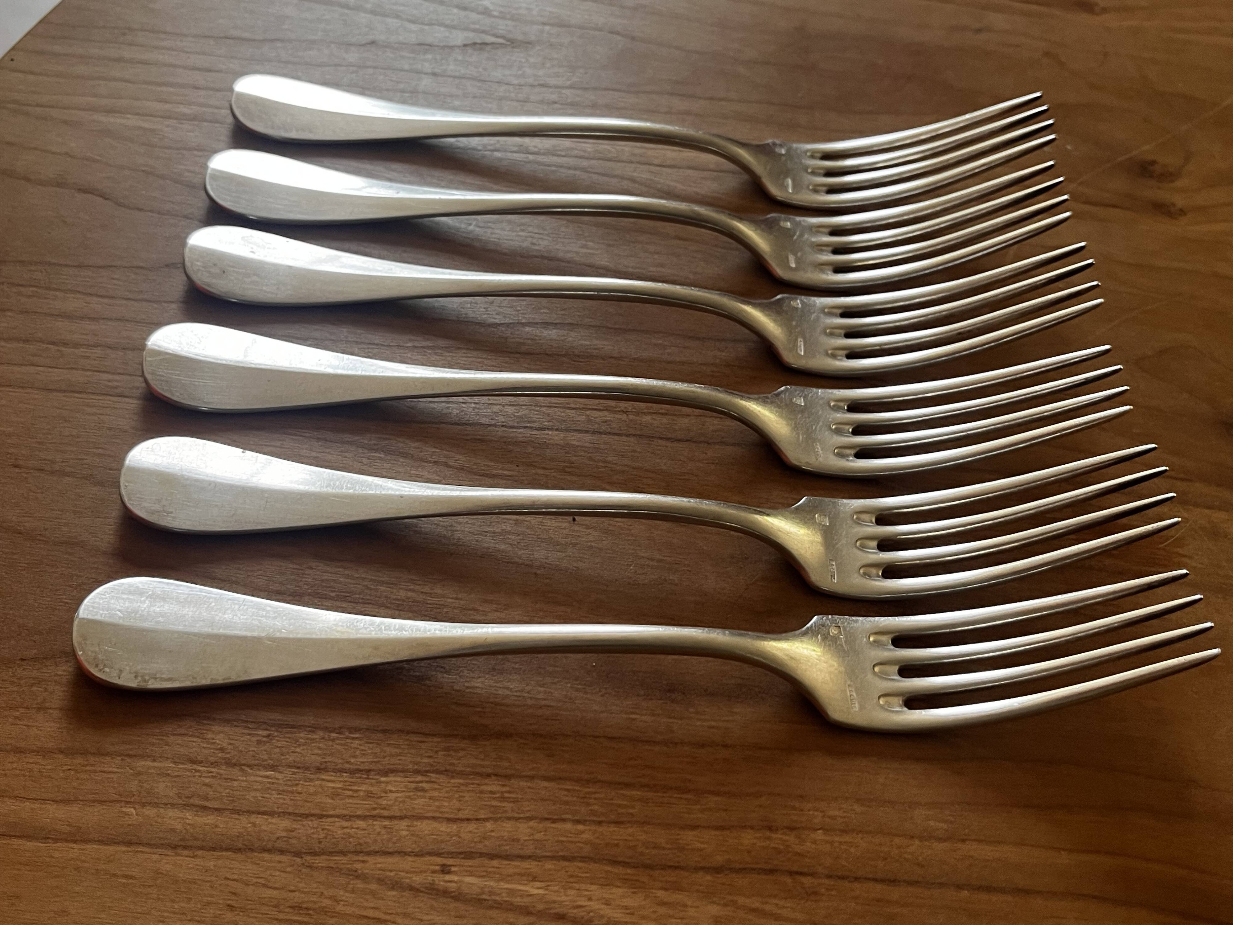 Fourchettes en métal argenté Ercuis