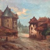 Oil on canvas by Lucien Henry