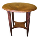 French Mahogany Oval Art Deco Side Table, 1930s