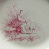 Assiette creuse en terre de fer Boulenger & Cie Choisy
