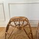 Paire de tabourets en rotin