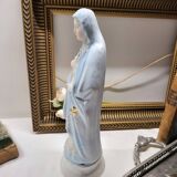 Antique Religious Biscuit Statuette Virgin Mary Sacred Heart