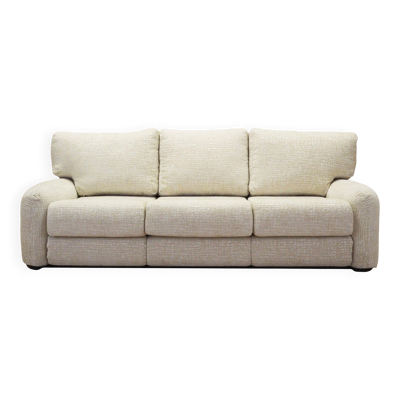 Canapé blanc, design italien, années 1970, fabricant : Busnelli, designer : Arrigo